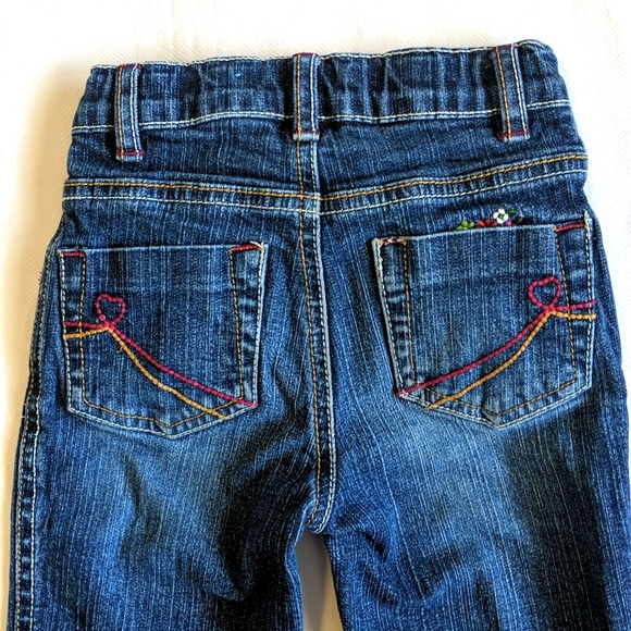 children's place floral embroidered cropped denim jeans 3T girls - Picture 5 of 10